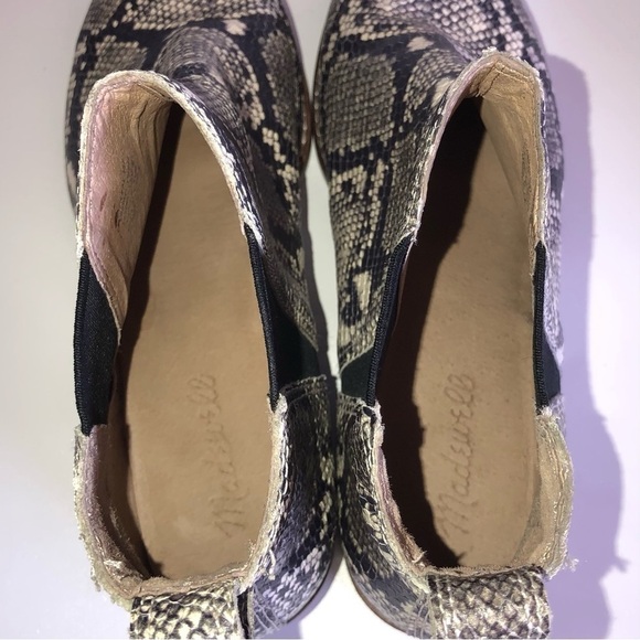 Madewell The Carina Snakeprint Chelsea Booties - Picture 10 of 16